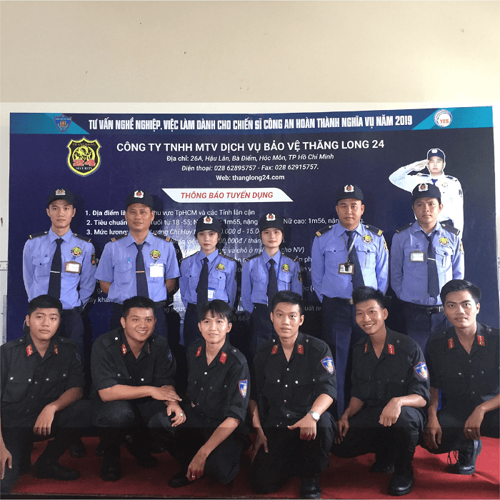 Công ty Thăng Long 24 - Dịch vụ bảo vệ số 1 tại TP. HCM