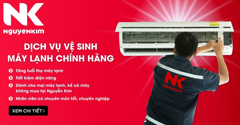 Dịch vụ vệ sinh máy lạnh/điều hòa Nguyễn Kim 