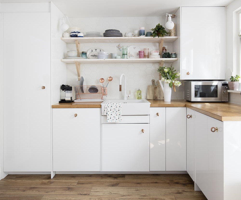 Thiết kế tủ bếp dạng mở linh hoạt cho nhà nhỏ