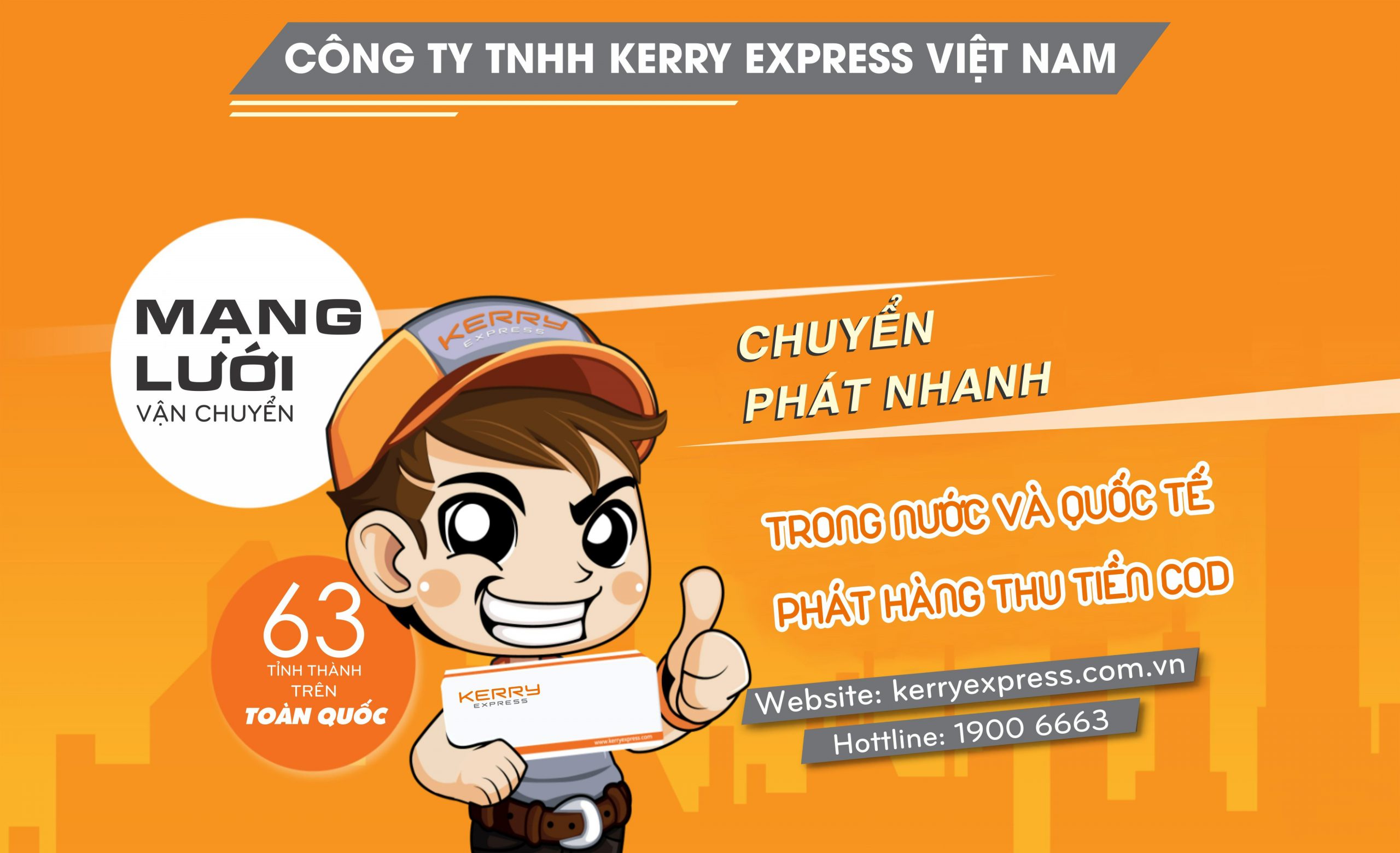 Kerry Express - Chuyển phát nhanh quốc tế giá tốt tại TP. HCM