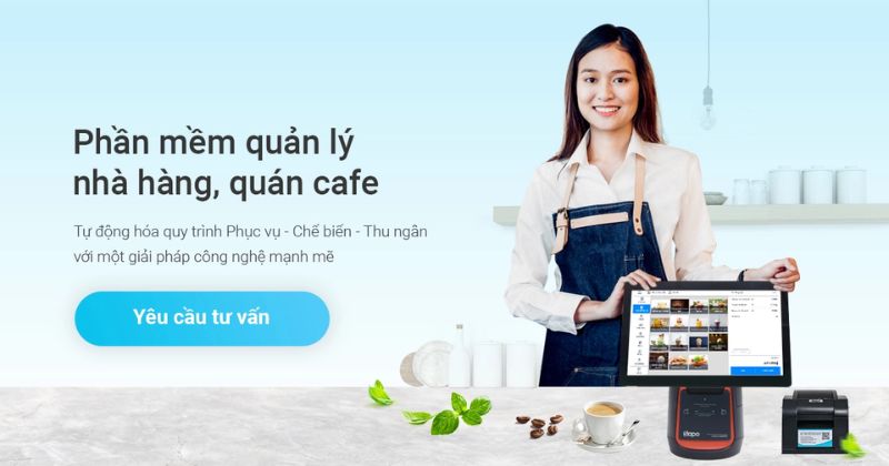 Sapo FNB - Phần mềm quản lý quán cafe giá rẻ