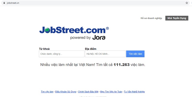 Web tìm việc online chất lượng – Jobstreet
