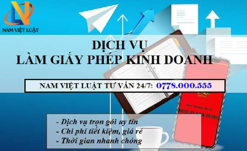 Dịch vụ làm giấy phép kinh doanh tại Nam Việt Luật