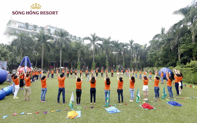 Sông Hồng Resort - Nơi tổ chức team building lý tưởng