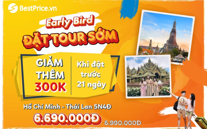 BestPrice - Cung cấp tour du lịch Thái Lan trọn gói từ TP. HCM