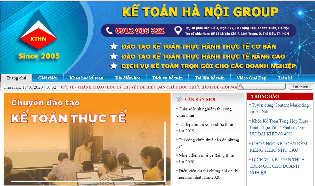 Tập đoàn kế toán Hà Nội - Đơn vị cung cấp khóa học kế toán tổng hợp tại Hà Nội