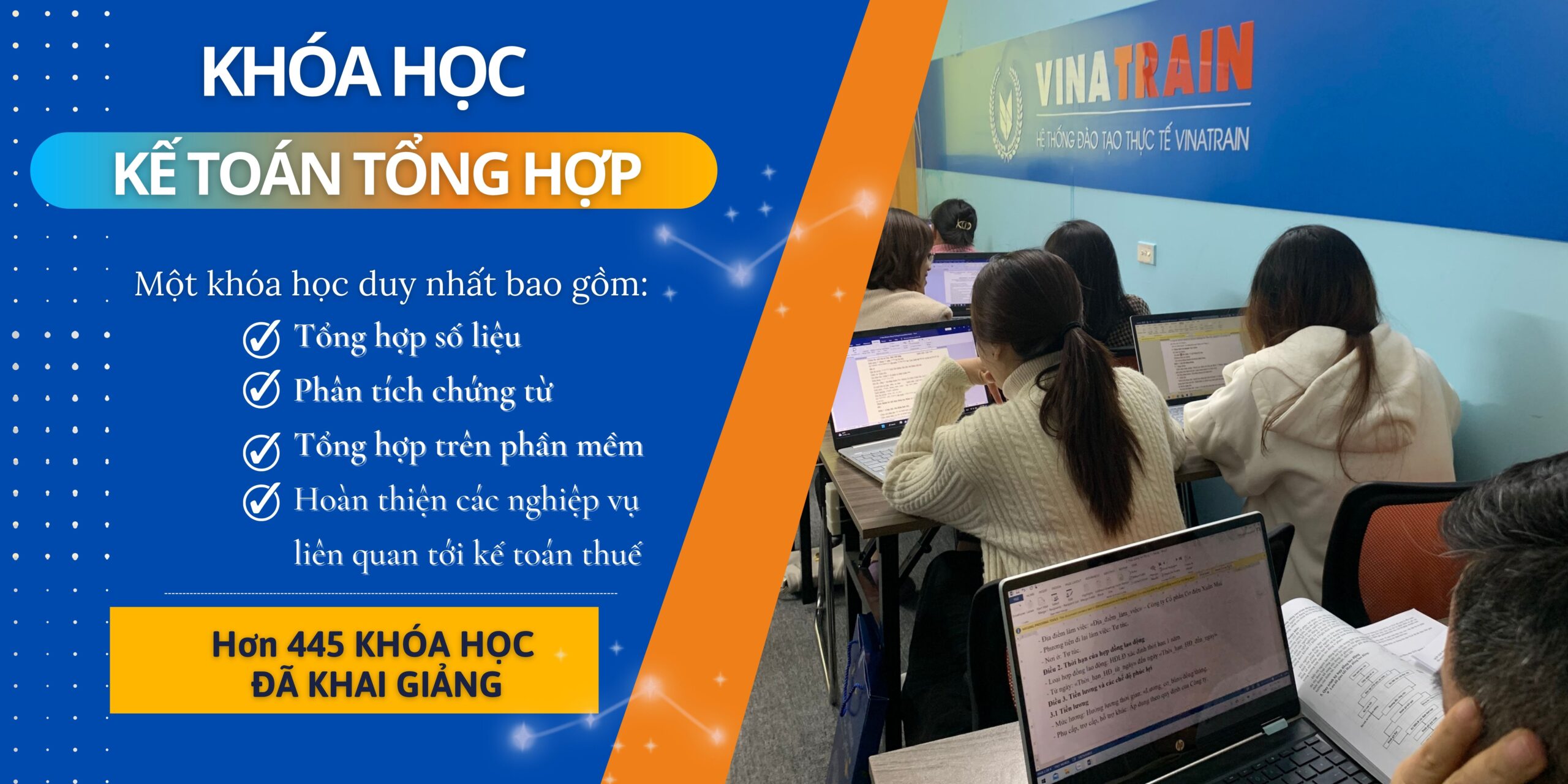 Trung tâm kế toán VinaTrain - nơi học kế toán tổng hợp uy tín tại Hà Nội