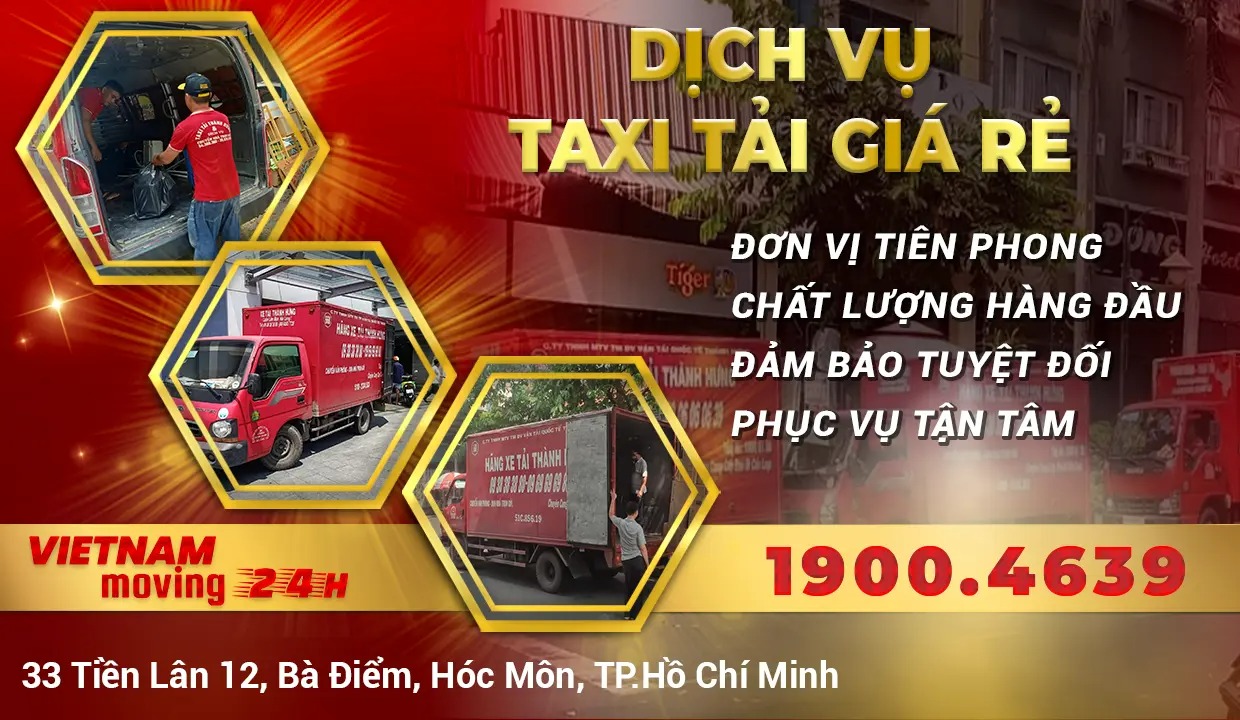 Taxi tải VietNam Moving - Dịch vụ taxi tải giá rẻ ở TP. HCM