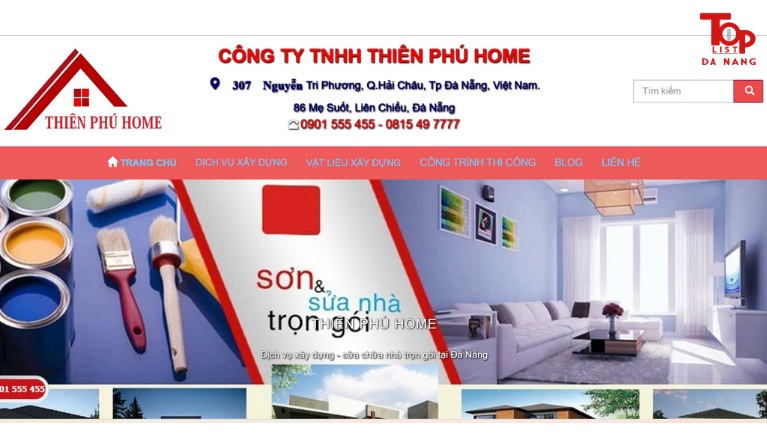 Thiên Phú Home - Đơn vị thi công sơn nước Đà Nẵng
