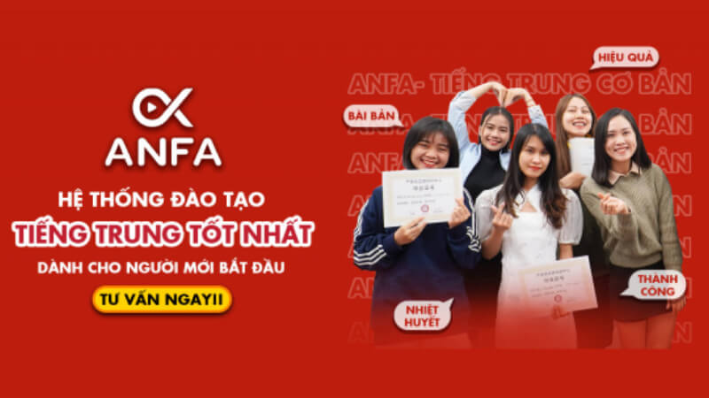 Trung tâm Anfa - Trung tâm dạy tiếng Trung tại Hà Nội uy tín