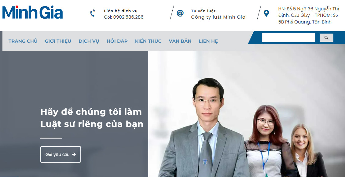 Luật Minh Gia - Công ty luật nổi tiếng tại Việt Nam