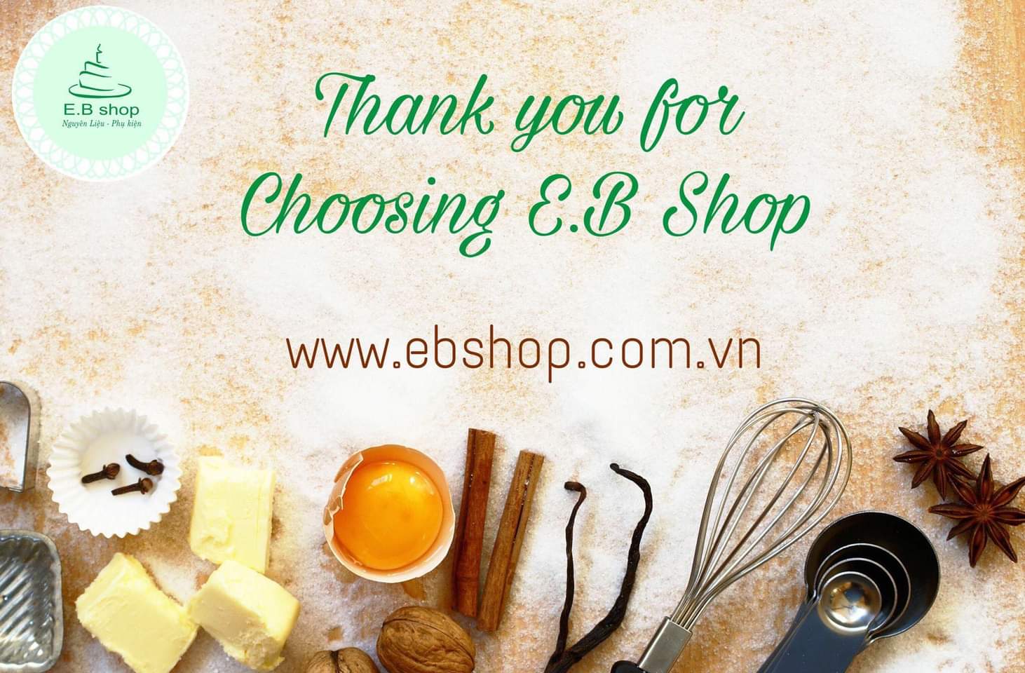 E.B Shop - Địa chỉ mua đồ làm bánh chất lượng tốt tại Hà Nội