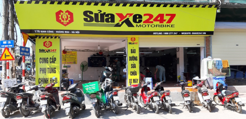 Sửa xe máy 247 -  Cửa hàng sửa chữa xe máy giá rẻ ở Hà Thành