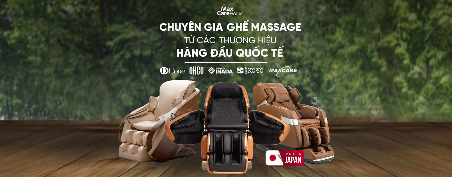 MaxCare Home - Địa chỉ mua ghế massage uy tín giá tốt tại Hà Nội