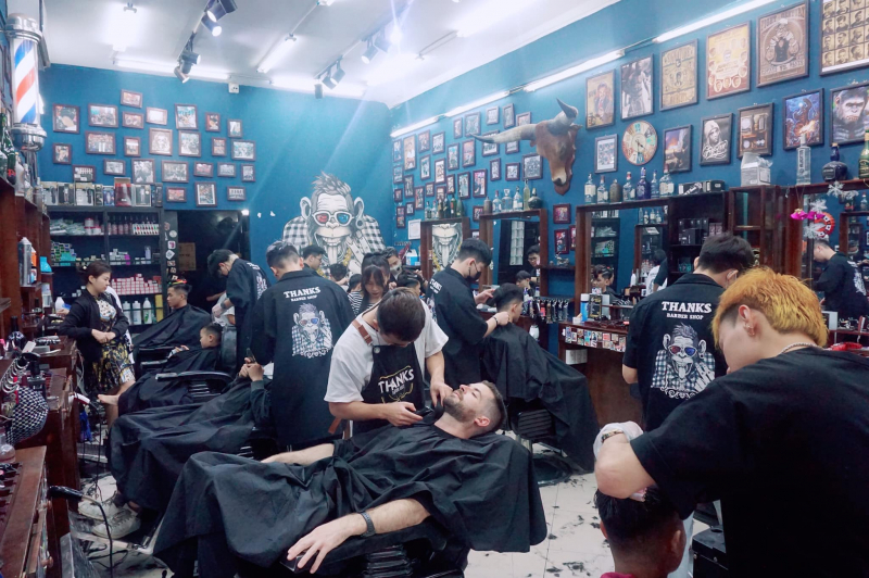Thanks Barbershop - Tiệm tóc nam đẹp Hà Nội