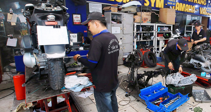 Sửa xe Tấn Tài - Tiệm sửa xe máy uy tín Sài Gòn