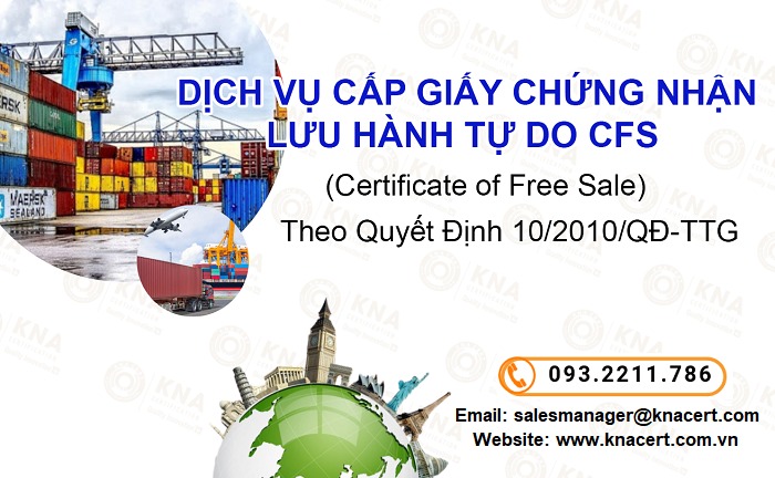 Top 10 dịch vụ xin giấy chứng nhận lưu hành CFS tại Hà Nội